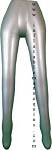 Inflatable Female Leg Form, Silver